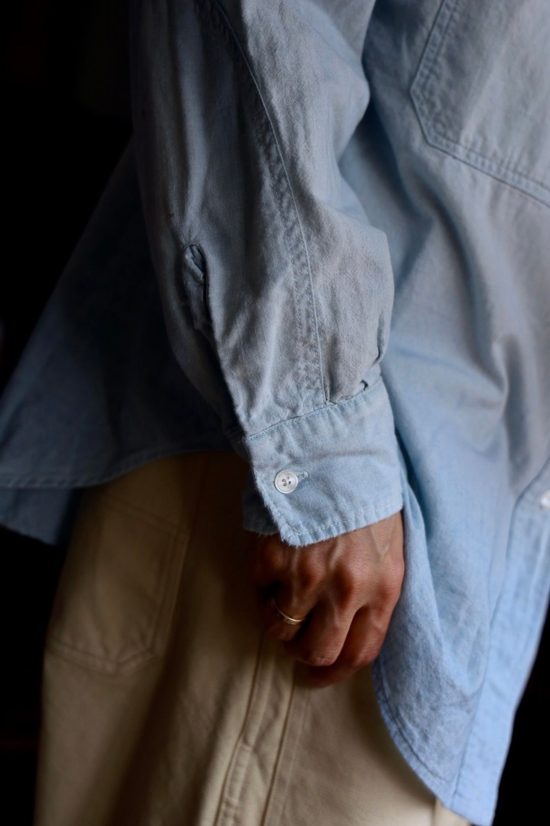 アプレッセ 2025 STYLE2 Vintage Chambray Shirts(25AAP-02-04)BLEACH☆6月28日(土)発売！
