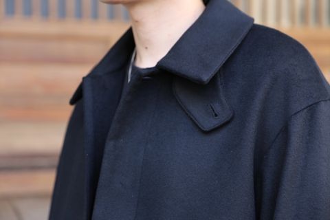 YOKE 新作 3WAY BAL COLLAR SHARE COAT(YK20AW0135C)"BLACK"style.2020.10.10.