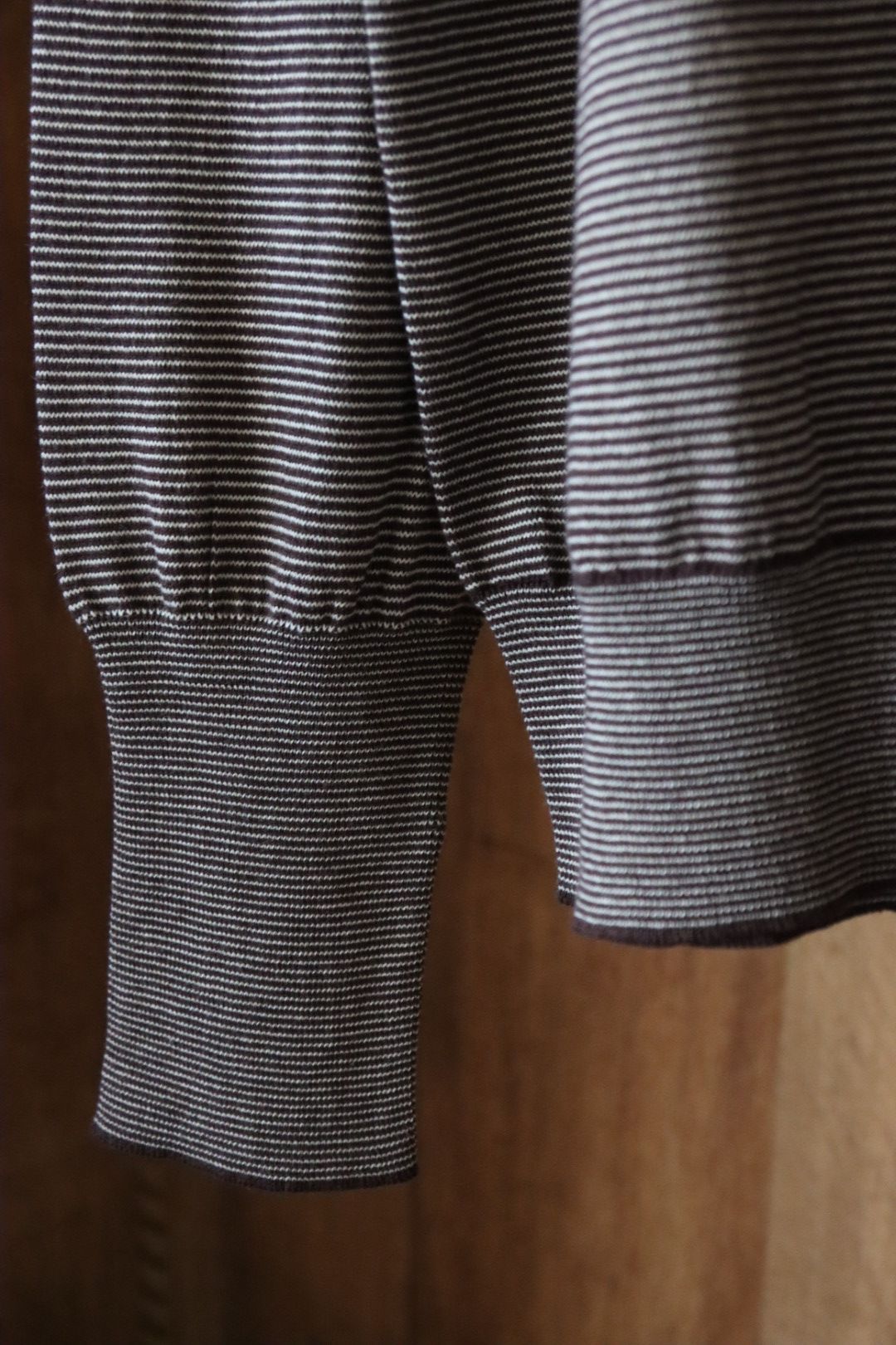 アプレッセ24SS ポロシャツ High Gauge L/S Striped Polo Shirts(24SAP-03-05K)BROWN×ECRU☆2月10日(土)発売！