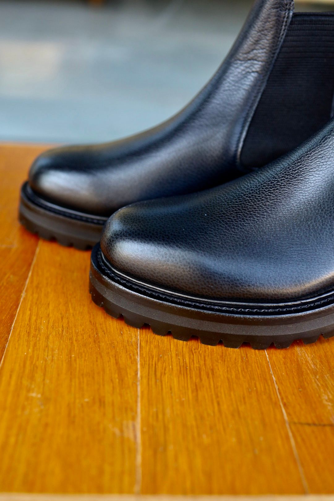 FOOTWORKSフットワークス サイドゴアブーツ WOMENS Side Gore Boots in Grain Leather(F03-0001_W)BLACK☆新作発売！