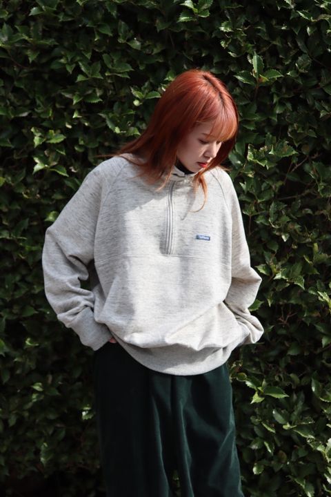 TapWater 22AW Linen Terry Neck Zip Anorak style.2022.10.13