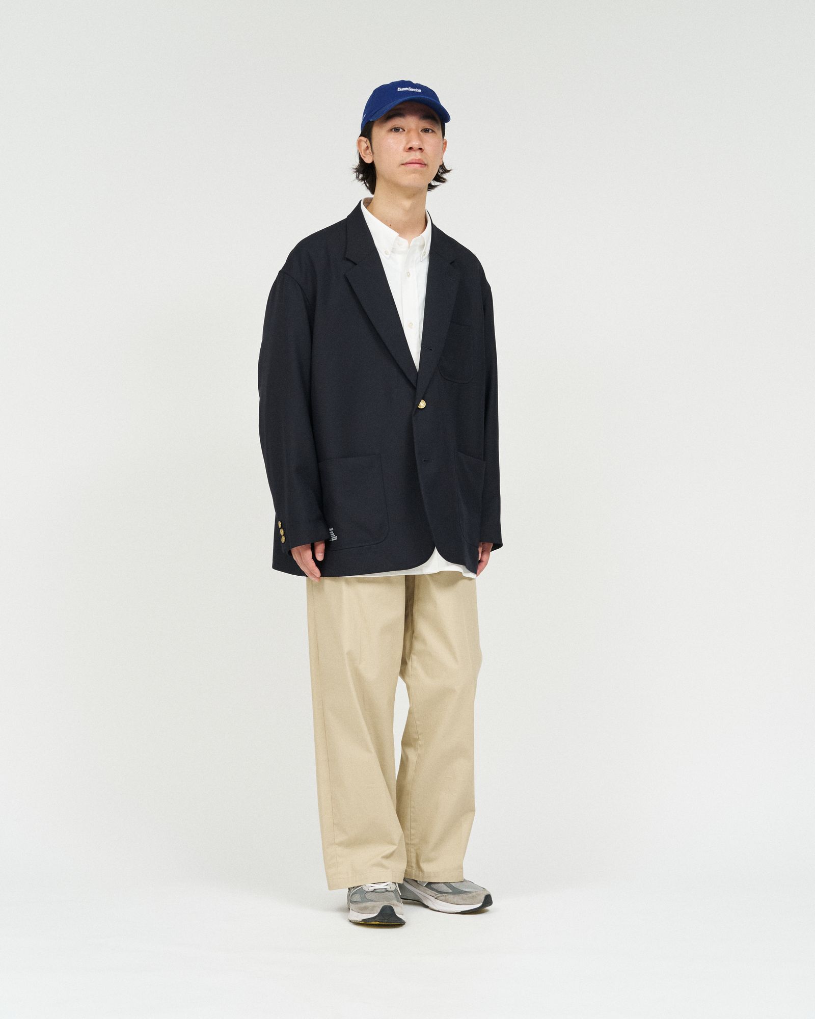 フレッシュサービス WOOL SERGE COLLEGE BLAZER (FSC261-10212)NAVY★2月14日(土)発売