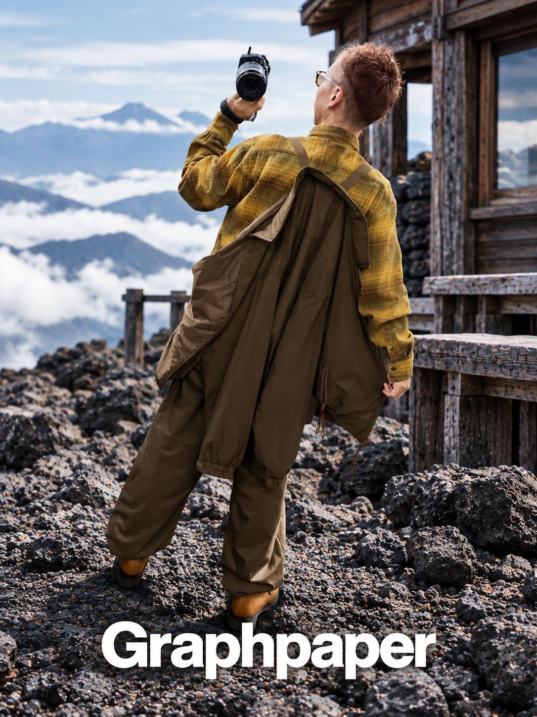 Graphpaper PERTEX® QUANTUM AIR Light Thermo Blouson"BROWN"スタイル2026.9.27.