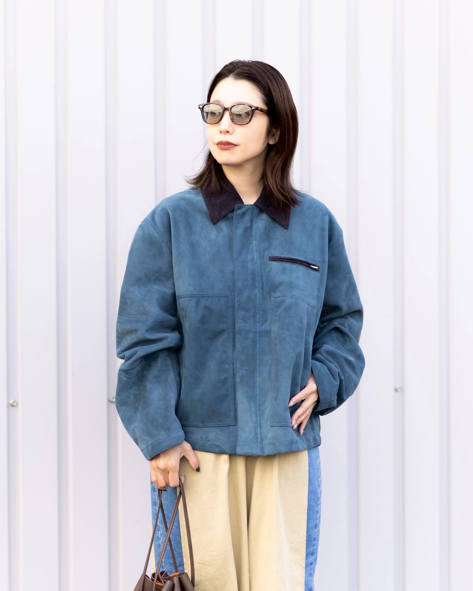 YOKE SPRING SUMMER 2026 Goat Suede Work Jacket(YK26SS01163B)TURQUOISE☆12月20日(土)発売！