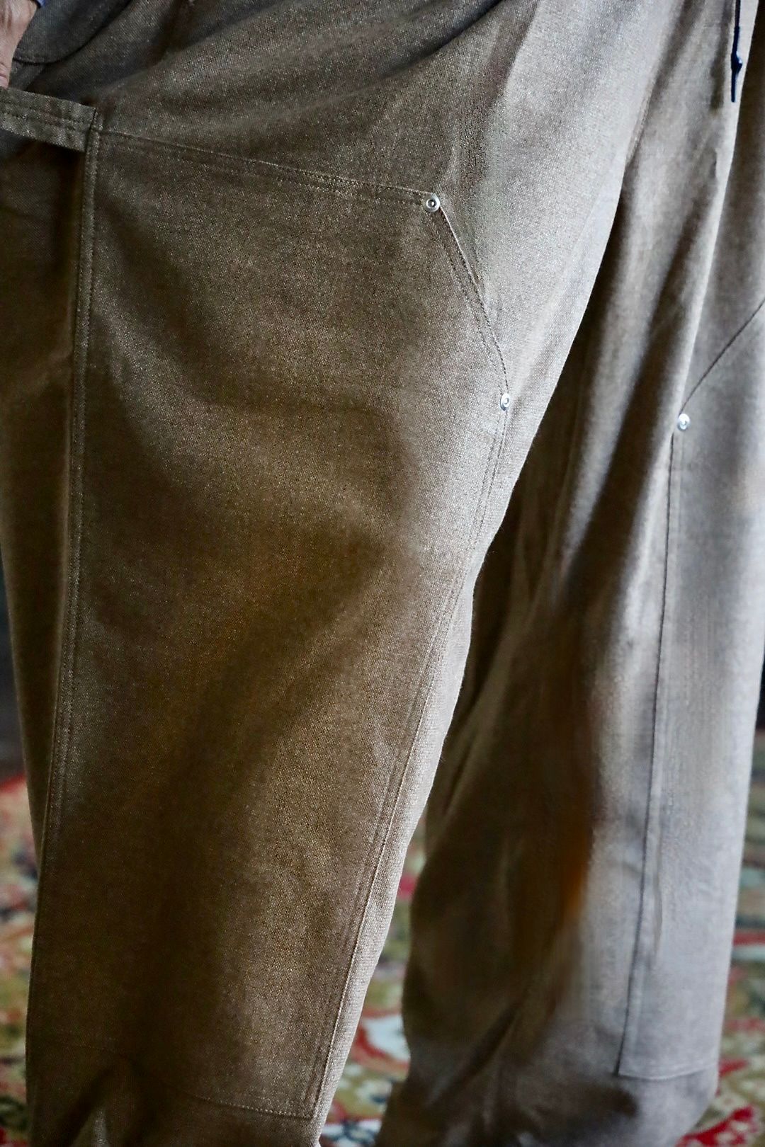 S.F.C 25FW エスエフシー CASHMERE WOOL DOUBLE KNEE PANTS(SFCFW25P08)Beige M