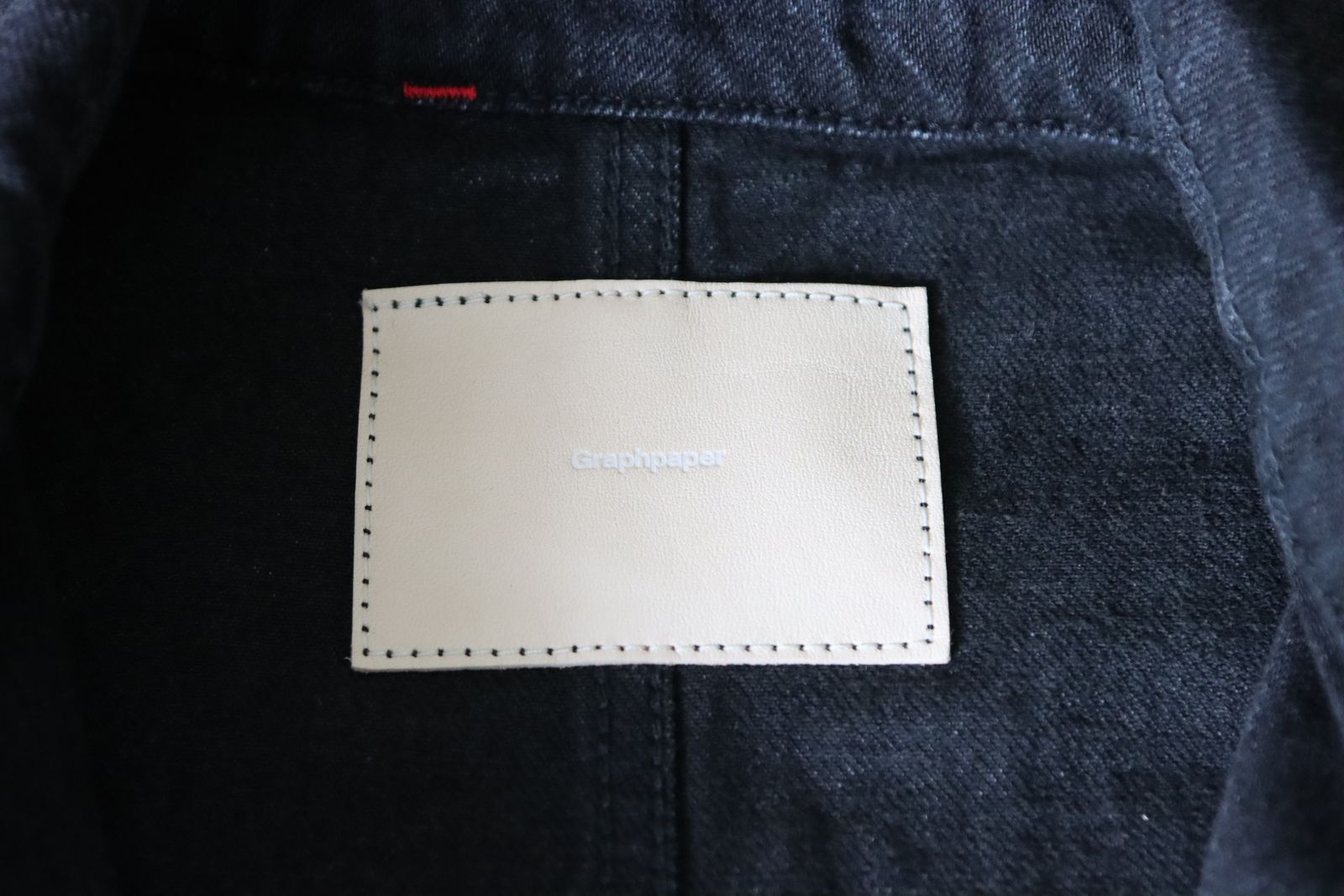 Graphpaper 25AW Women's Selvage Denim Zip Jacket(GL253-20057DB)BLACK_DARK FADE