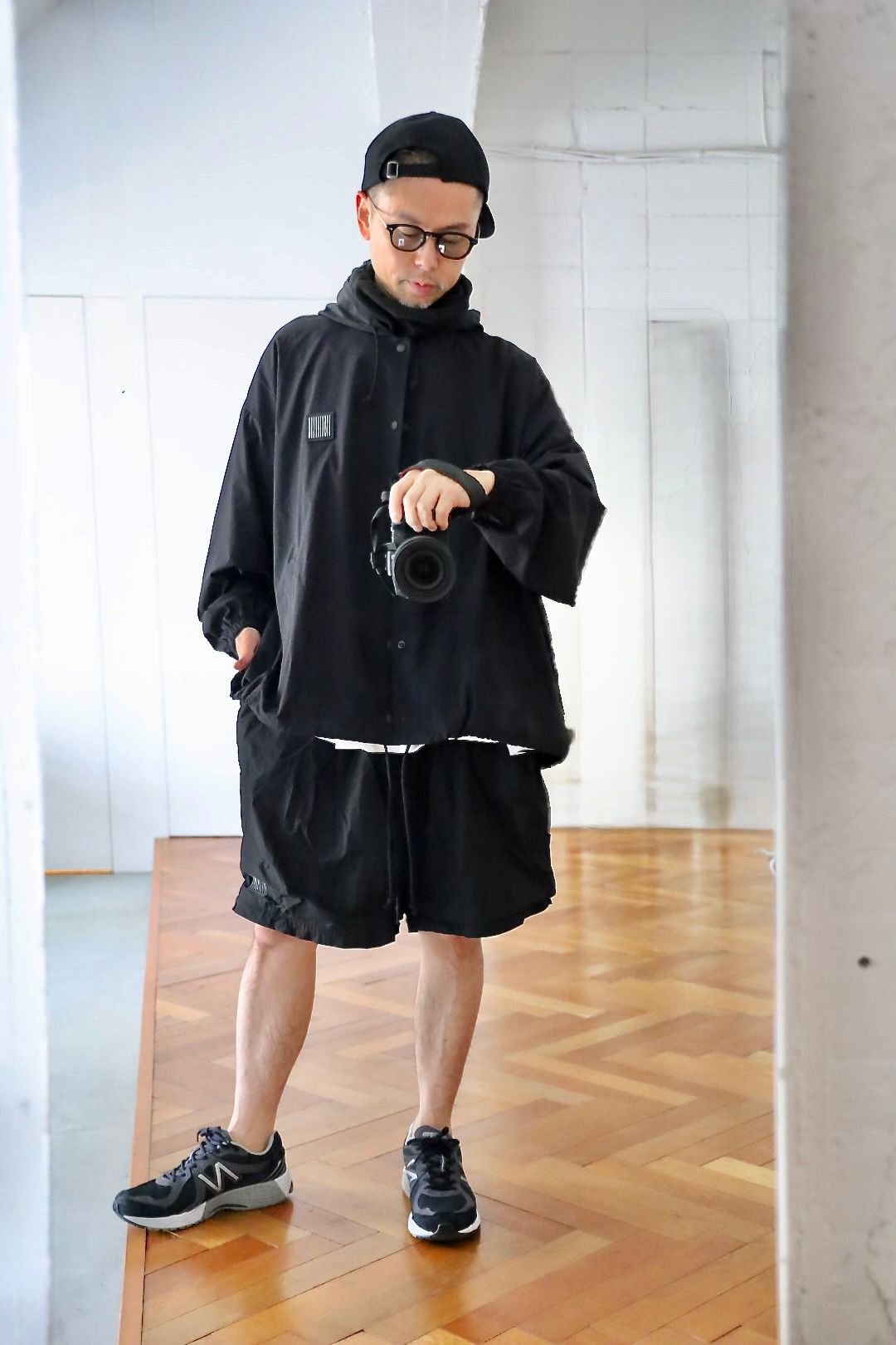 S.F.C 25SS HOODY COACH JACKET"BLACK"スタイル