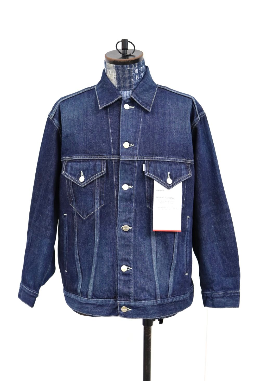 グラフペーパー Selvage Denim Trucker Jacket(GU261-20055DB)INDIGO_DARK FADE★1月24日(土)発売！