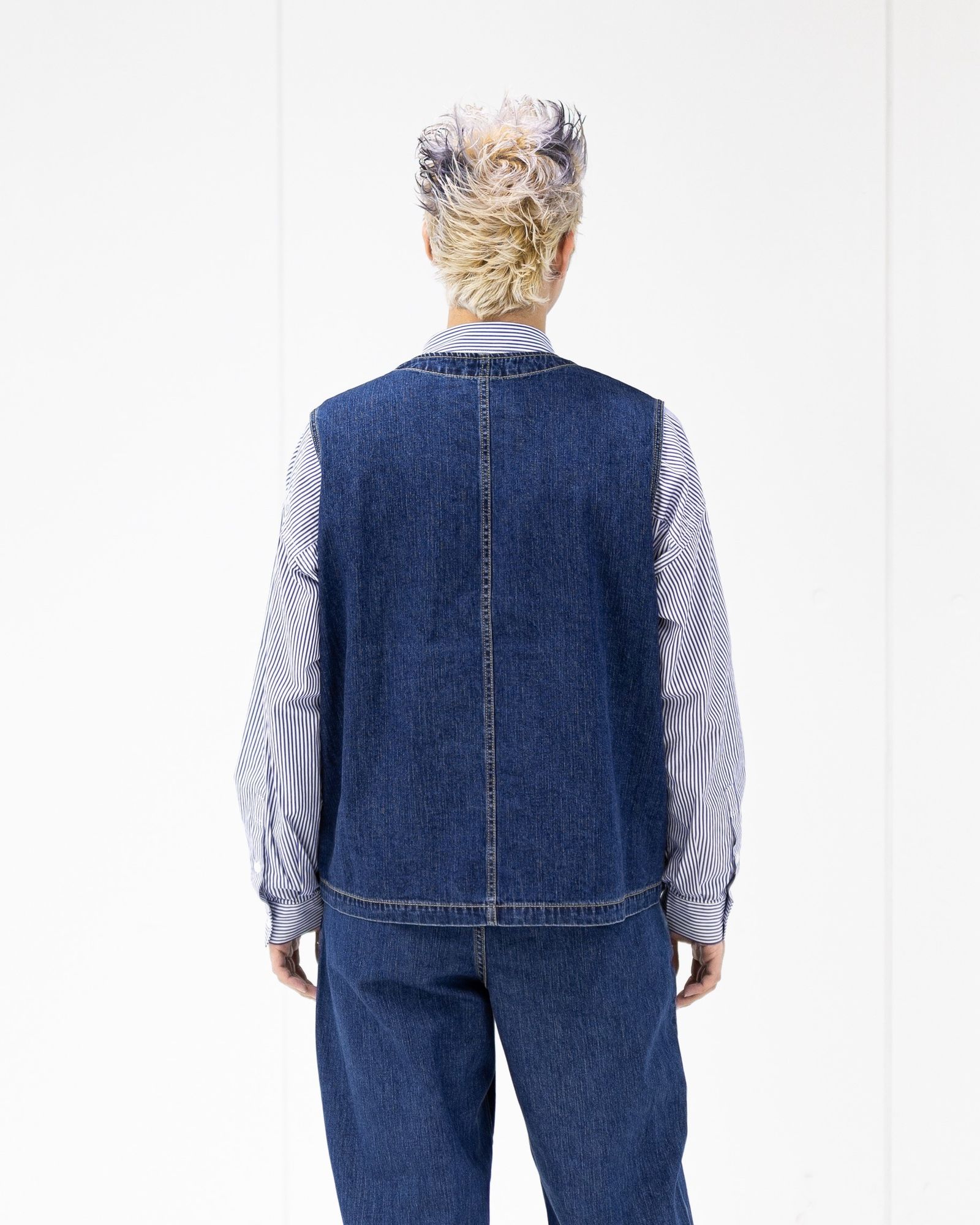 フレッシュサービス WORKERS DENIM VEST(FSC261-30266FB)FADE INDIGO☆12月20日(土)発売！