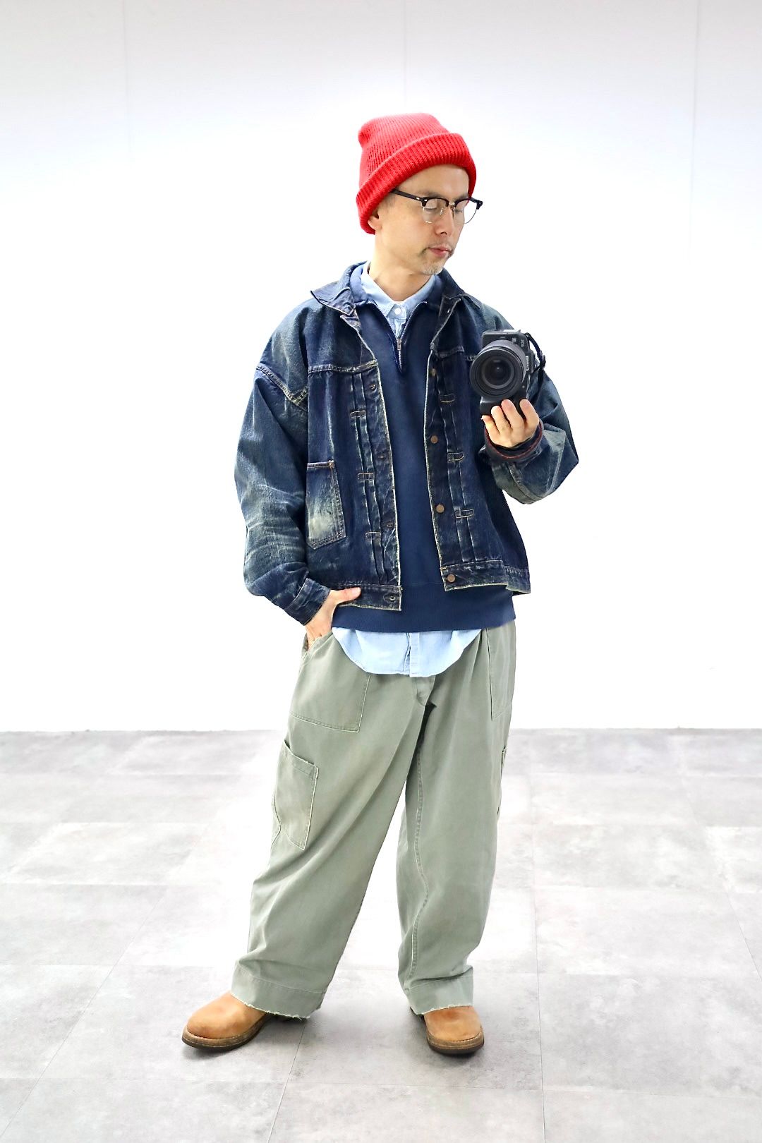 アプレッセ 2026 STYLE1 Vintage Half Zip Sweatshirt(26SAP-05-12)BLUE☆12月27日(土)発売！