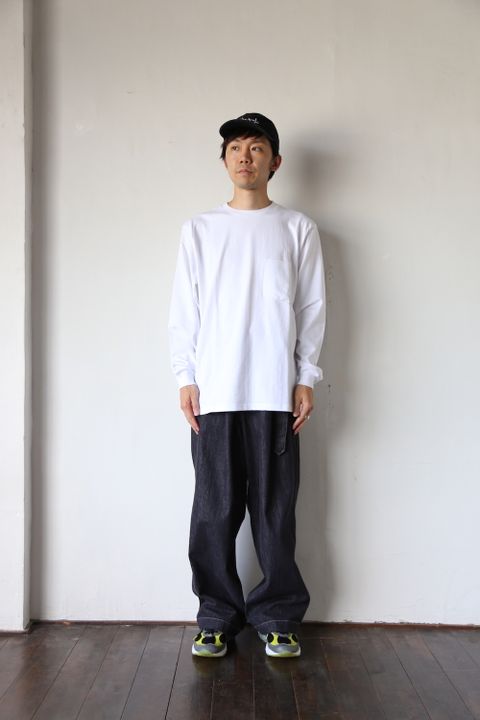 Graphpaper L/S Pocket Tee"WHITE"Style.2020.8.28.