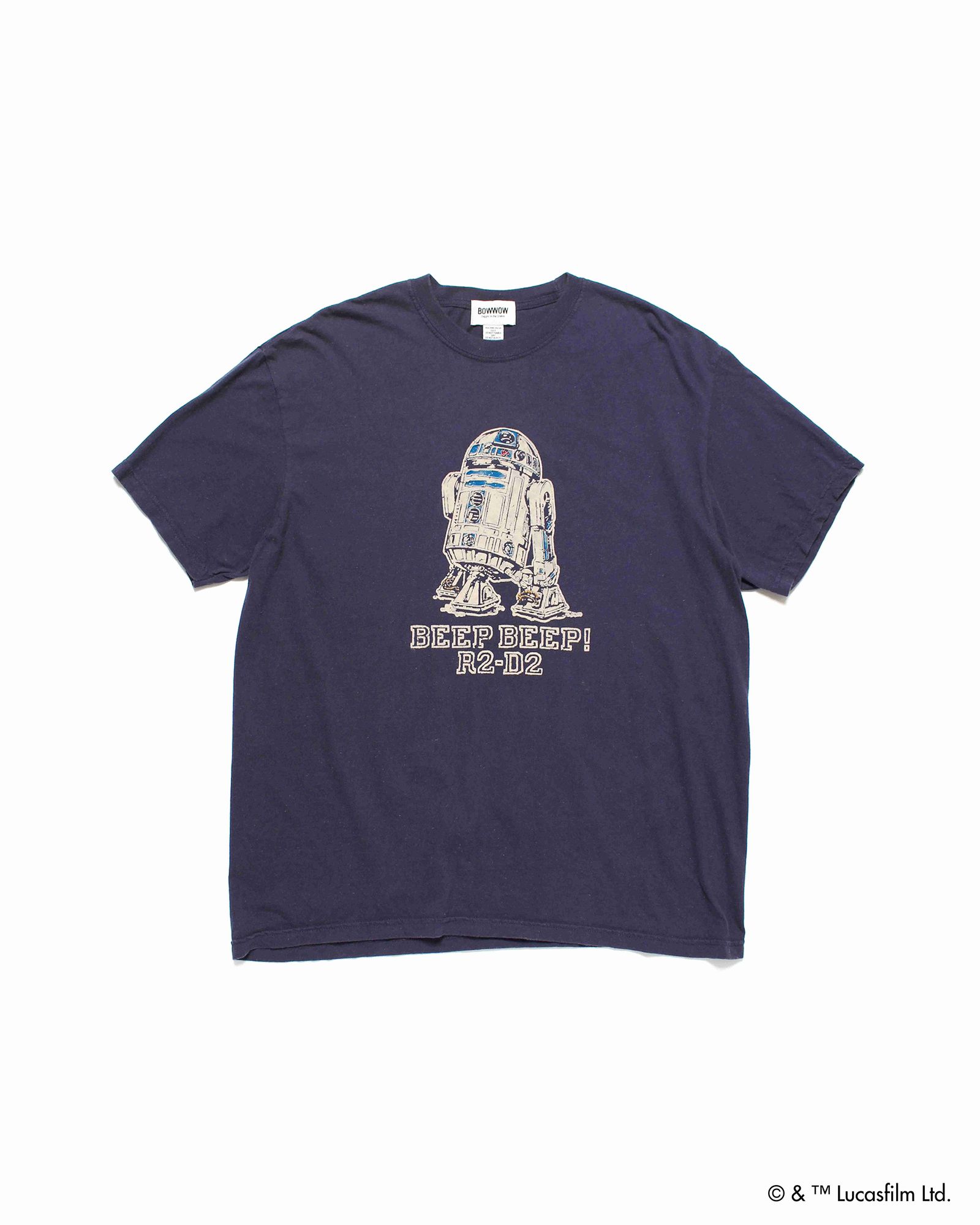 Aooo BOWWOWツアーTシャツ フロストブルー Lサイズ 青 BOWWOW - BOW WOW バウワウ R2-D2 TEE(BW252-R2T)AGED NAVY☆7月