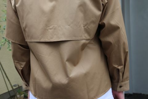 JieDa2020AW T/C FLAP SHIRT "BEIGE"(Jie-20W-SH07-B) style.2020.7.19.
