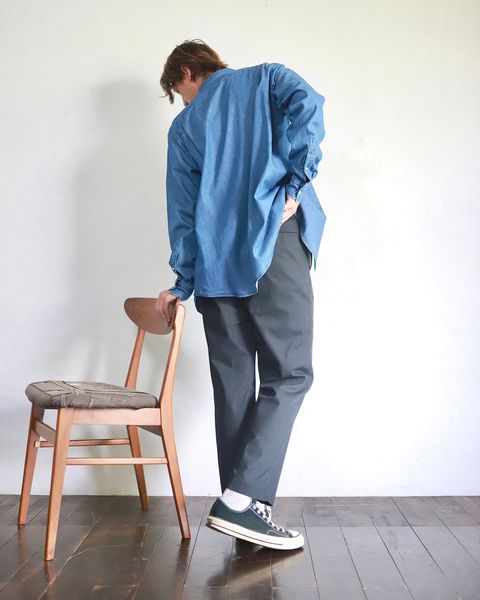 A.PRESSE 23AW Work Chino Trousers"CHARCOAL"スタイル