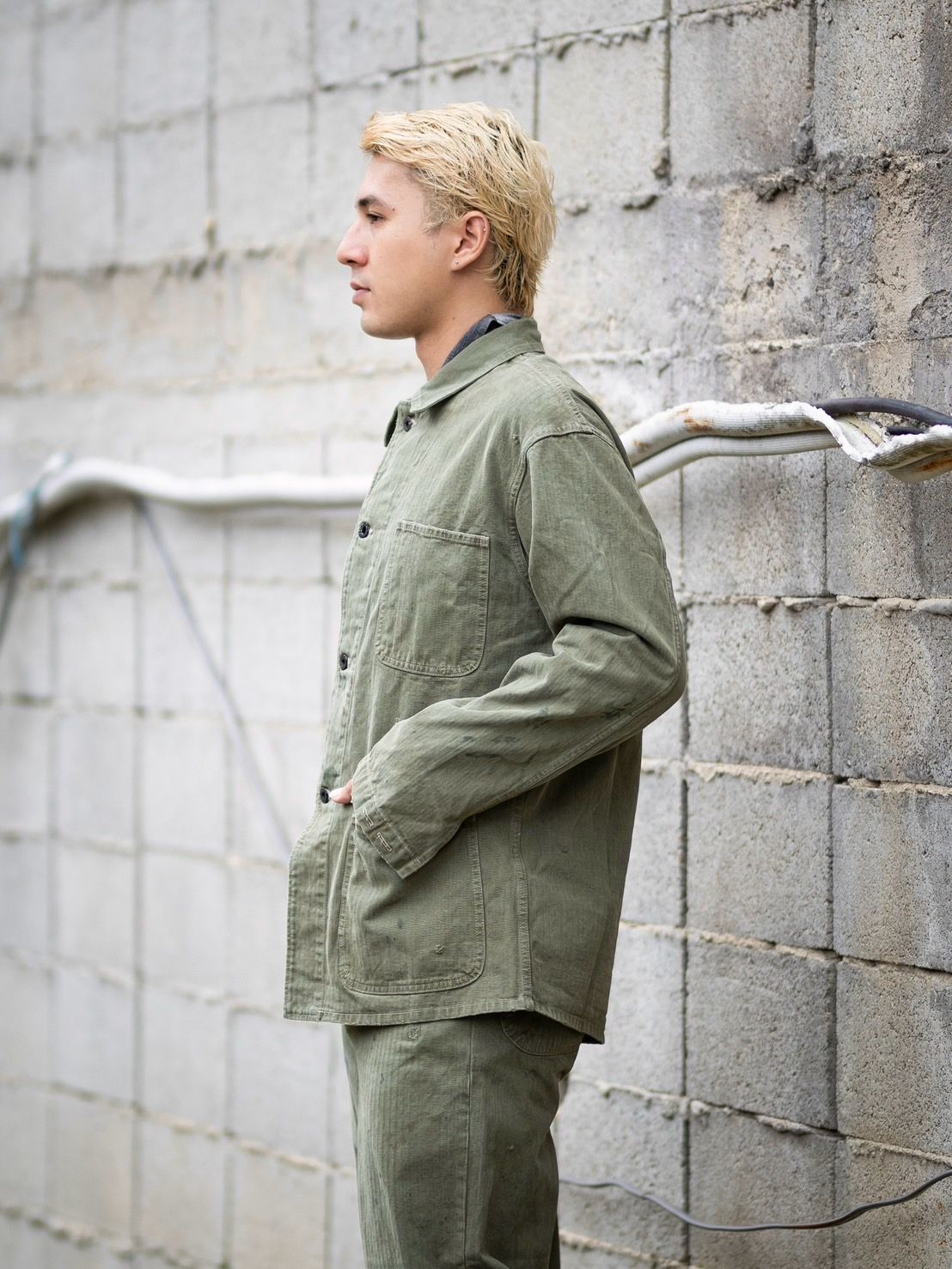 BOW WOW 26FW P47 HBT JACKET(BWU-P4HJ)OLIVE GREEN☆9月5日(土)11:00発売！