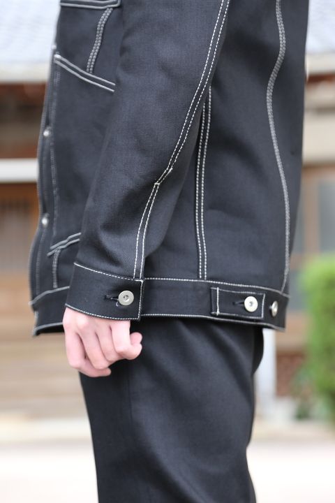 sulvam 2021SS Mens slim denim jacket & Mens boots cut denim pants style.2020.12.19.