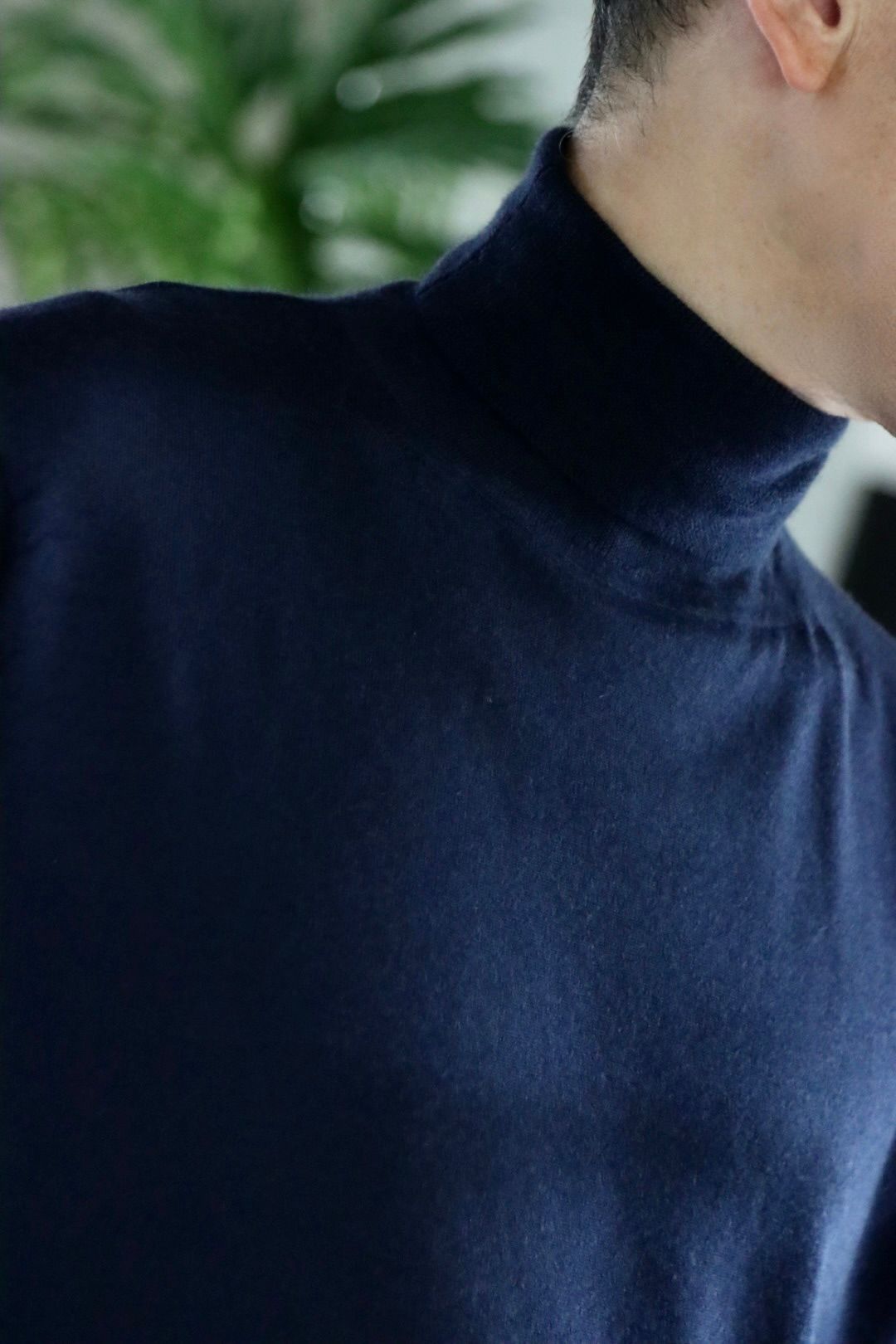 アプレッセ22FW High Gauge Turtleneck Sweaterスタイル