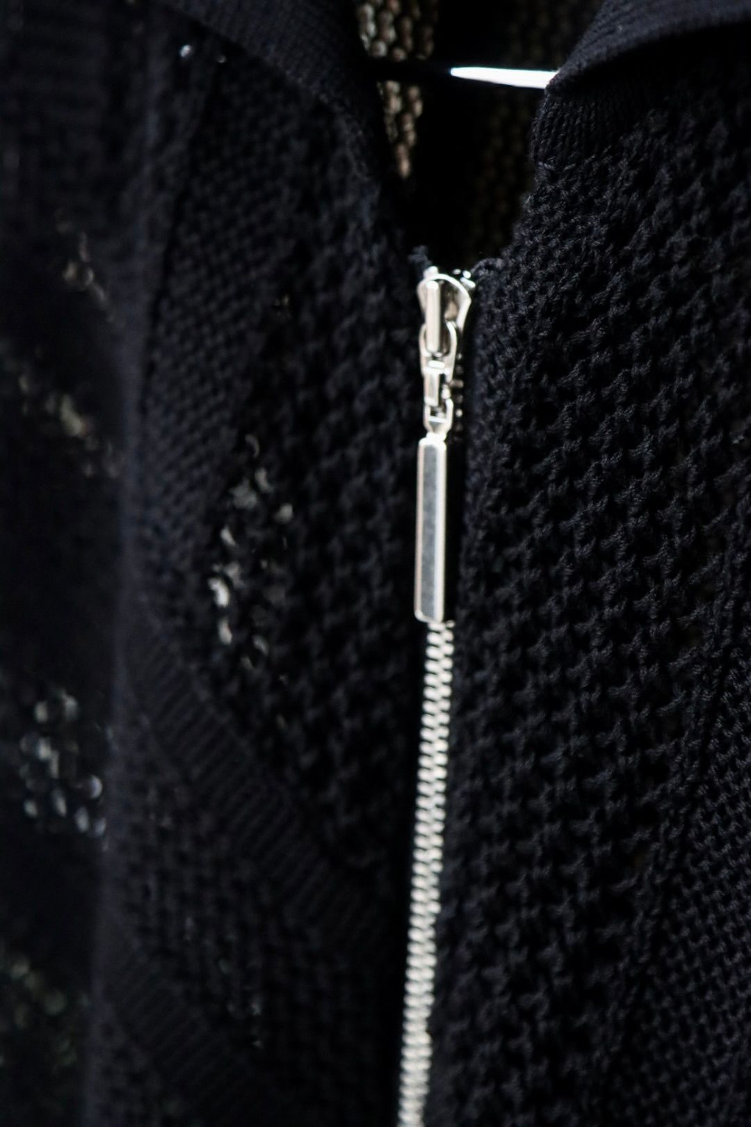 YOKE - ヨーク24SS COTTON MESH STRIPE ZIP-UP CARDIGAN