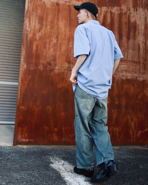 A.PRESSE アプレッセ 23AW Vintage Military Denim Trousersスタイル