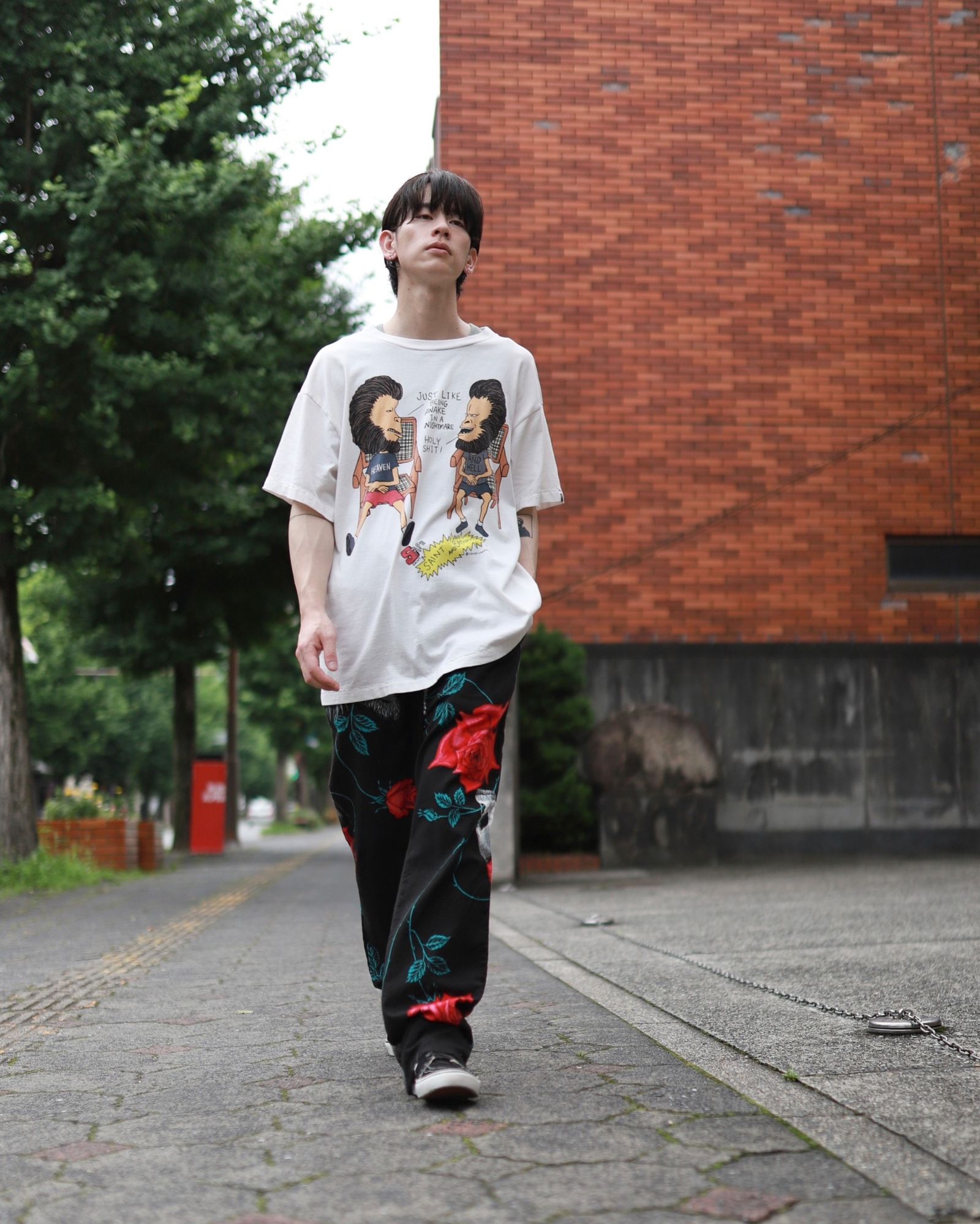 SAINT M×××××× ×WILDSIDE YOHJI YAMAMOTO PAJAMA PANTS mark