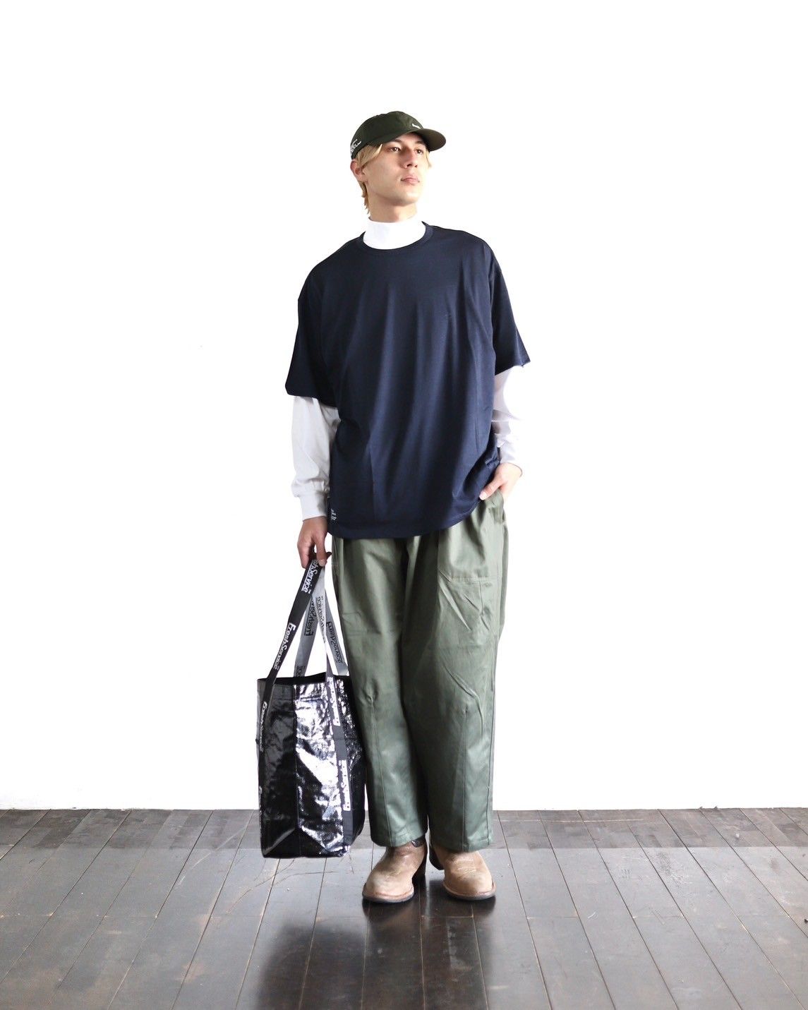 安いアウトレットストア YOKE 23AW FRONT ZIP STAND COLLAR BLOUSON