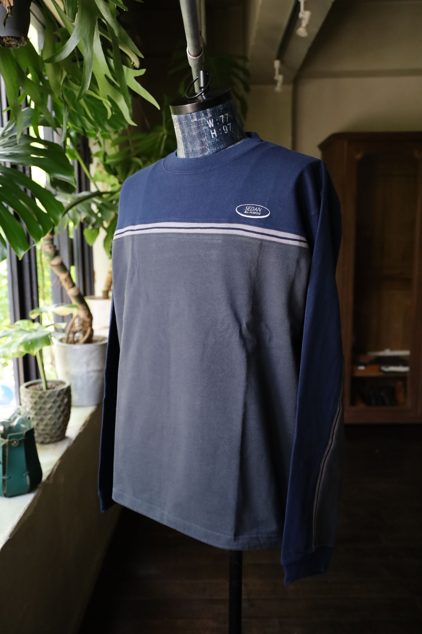 セダンオールパーパス FW24 Oval Logo Line Top(SD24F-CT02)Navy×Charcoal☆9月7日(土)発売！