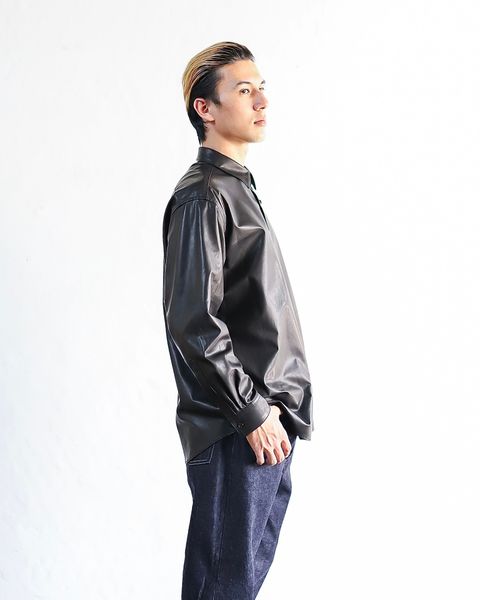 A.PRESSE Leather Regular Collar Shirt スタイル12月13日(土)新作発売！