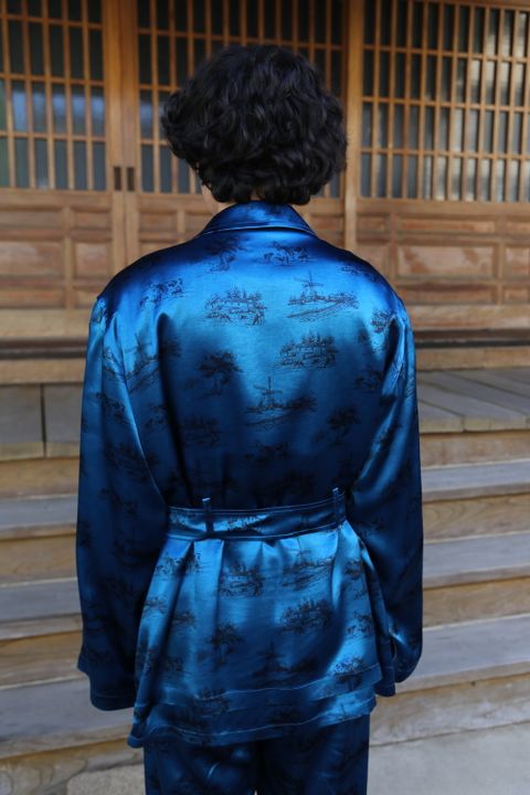 MATSUFUJI DAYDREAM Prinnted Jacket(M211-0102) style. 2021.05.08.