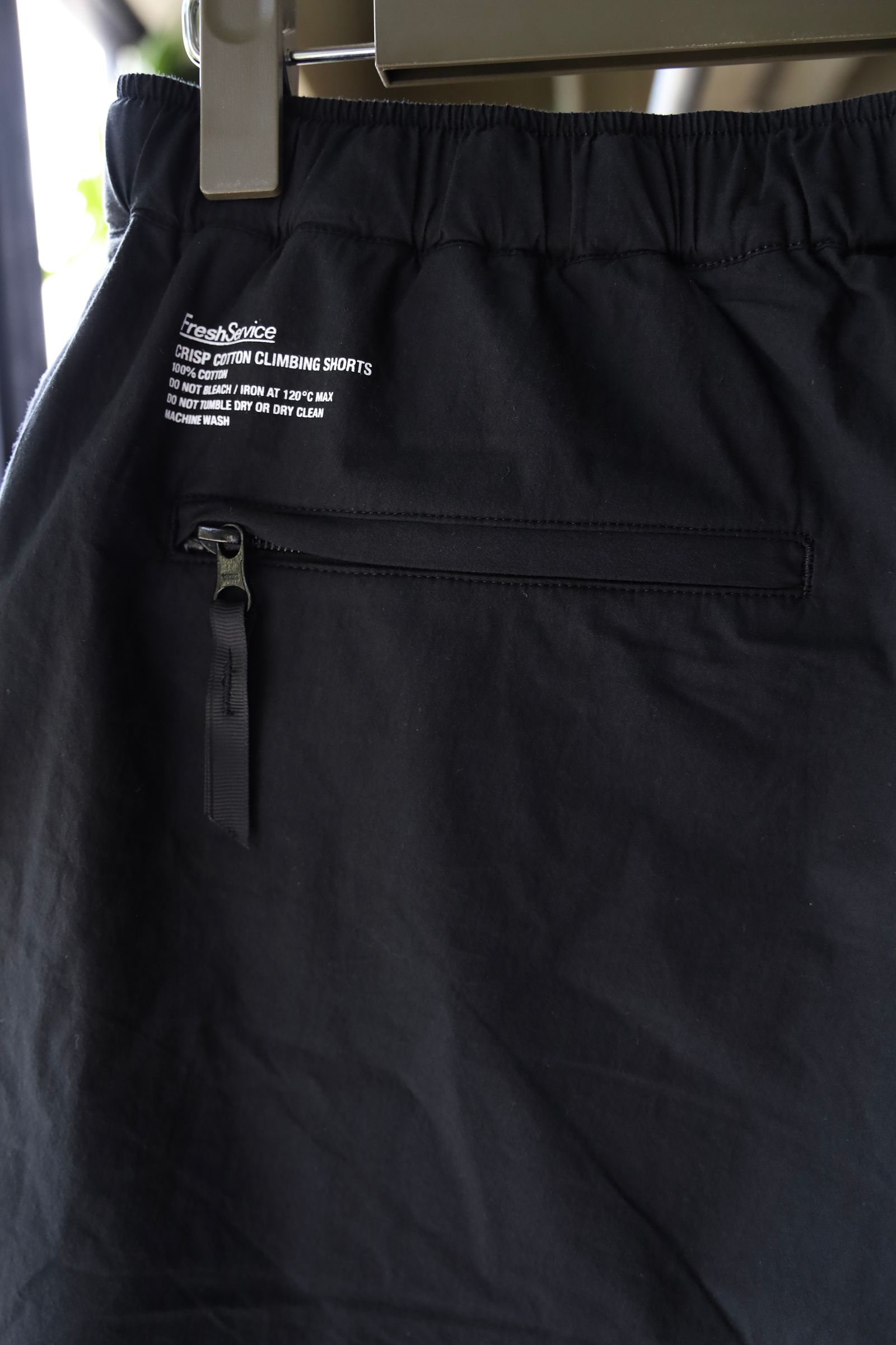 フレッシュサービス CRISP COTTON CLIMBING SHORTS(FSC252-40038)BLACK