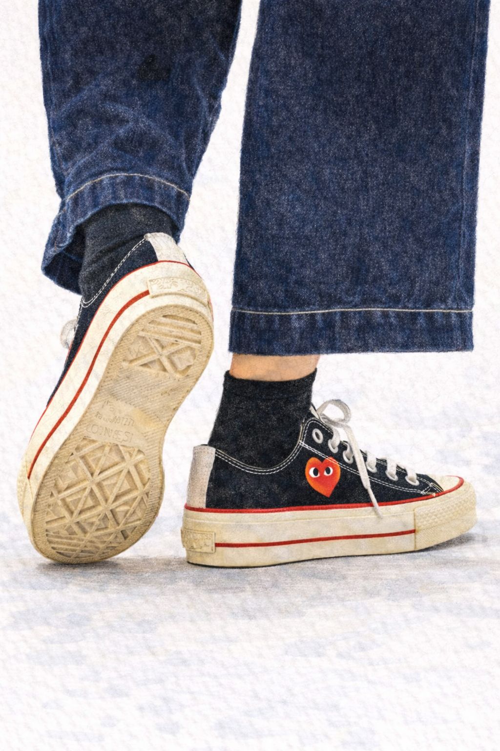 プレイコムデギャルソン PLAY CONVERSE CHUCK TAYLOR(AZ-K125-001-1)BLACK☆新作発売！