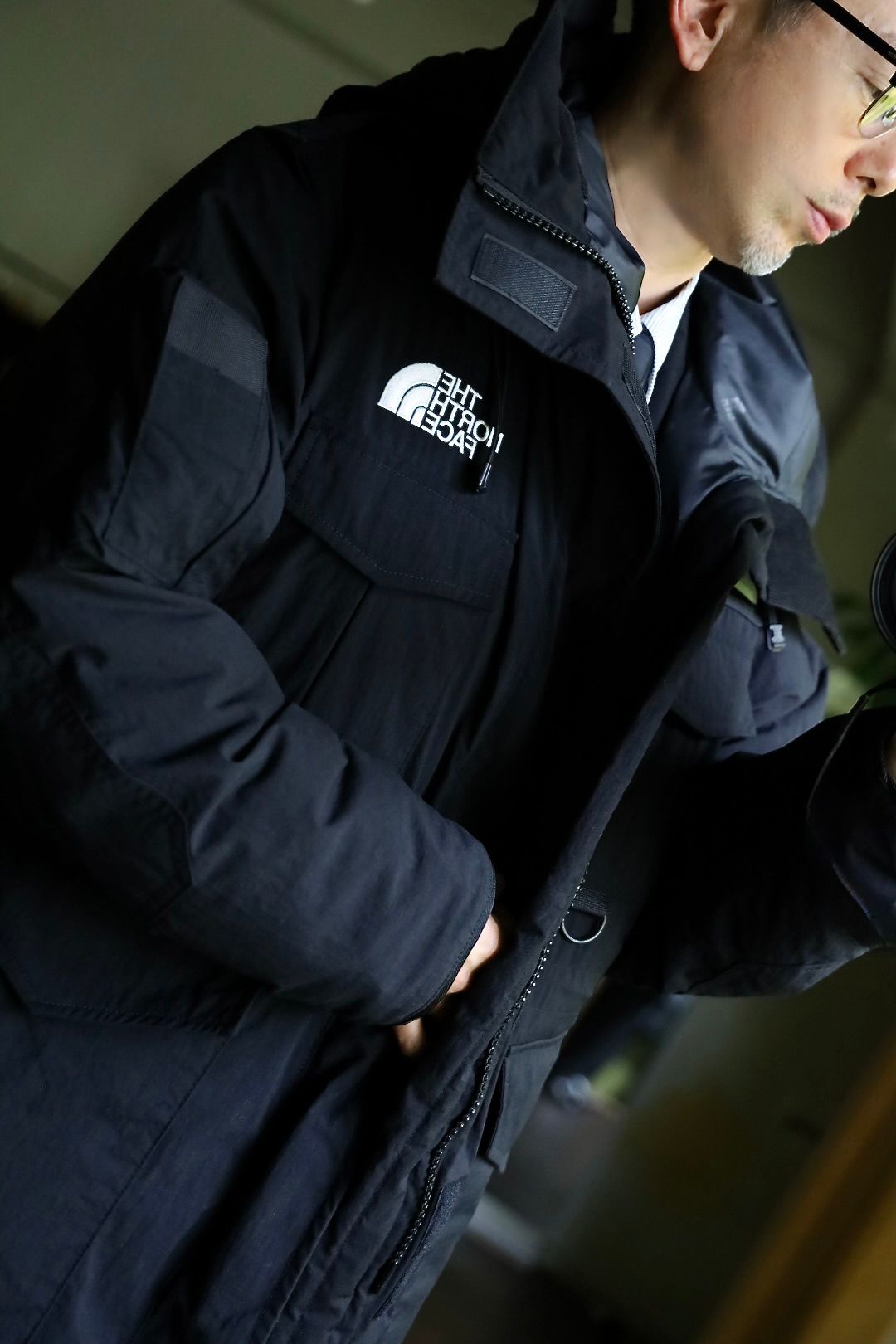 eYe Junya Watanabe MAN×THE NORTH FACEナイロンジャケットスタイル