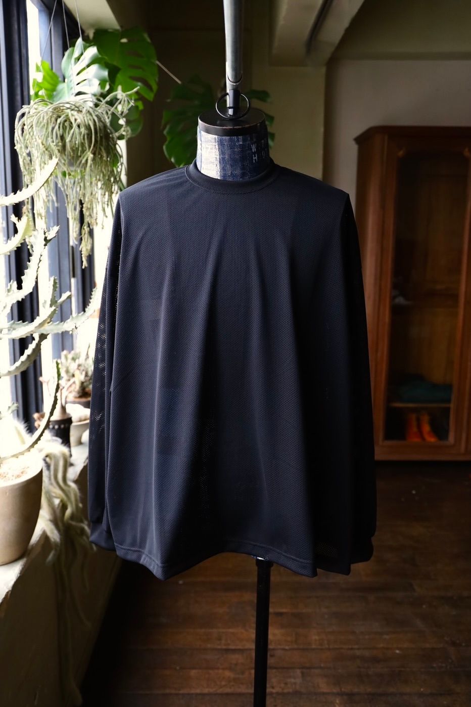 S.F.C 25SS エスエフシー SUPER BIG LS MESH TEE(SFCSSCS08)Black