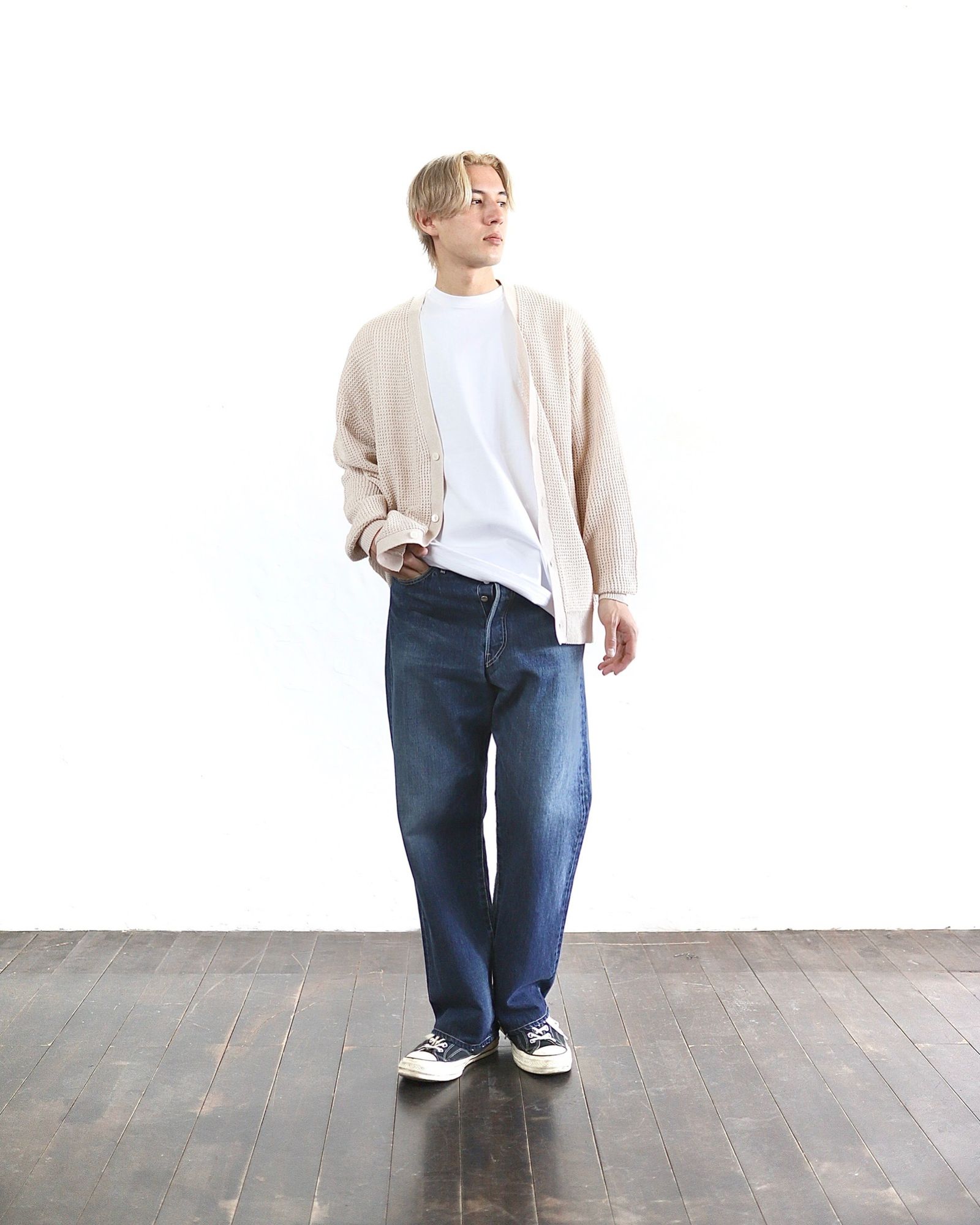 グラフペーパー 24SS Linen SOLOTEX Knit Cardigan(KINARI) style 2024.3.15