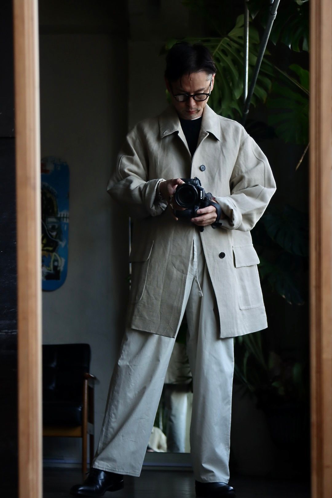 A.PRESSE - アプレッセ23SSコート Linen Half Coat(23SAP-01-06H)BEIGE 