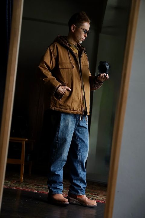 COMME des GARCONS HOMME 26FW リバーシブルキルティングフーデッドパーカスタイル