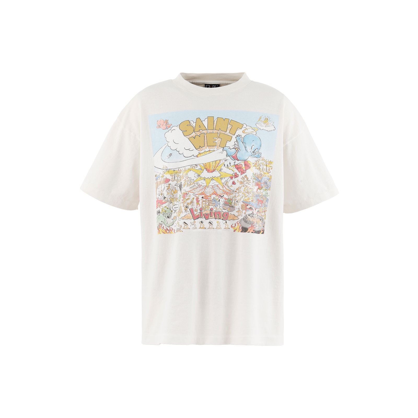 セントマイケル 26SS SAINT WET SS T-SHIRT(SM-MK8-0000-016)WHITE☆4月11日(土)発売！