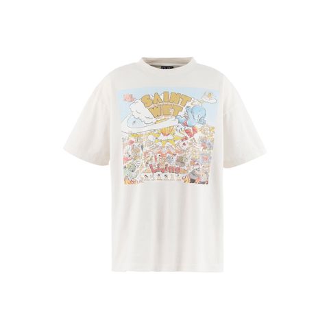 セントマイケル 26SS SAINT WET SS T-SHIRT(SM-MK8-0000-016)WHITE☆4月11日(土)発売！
