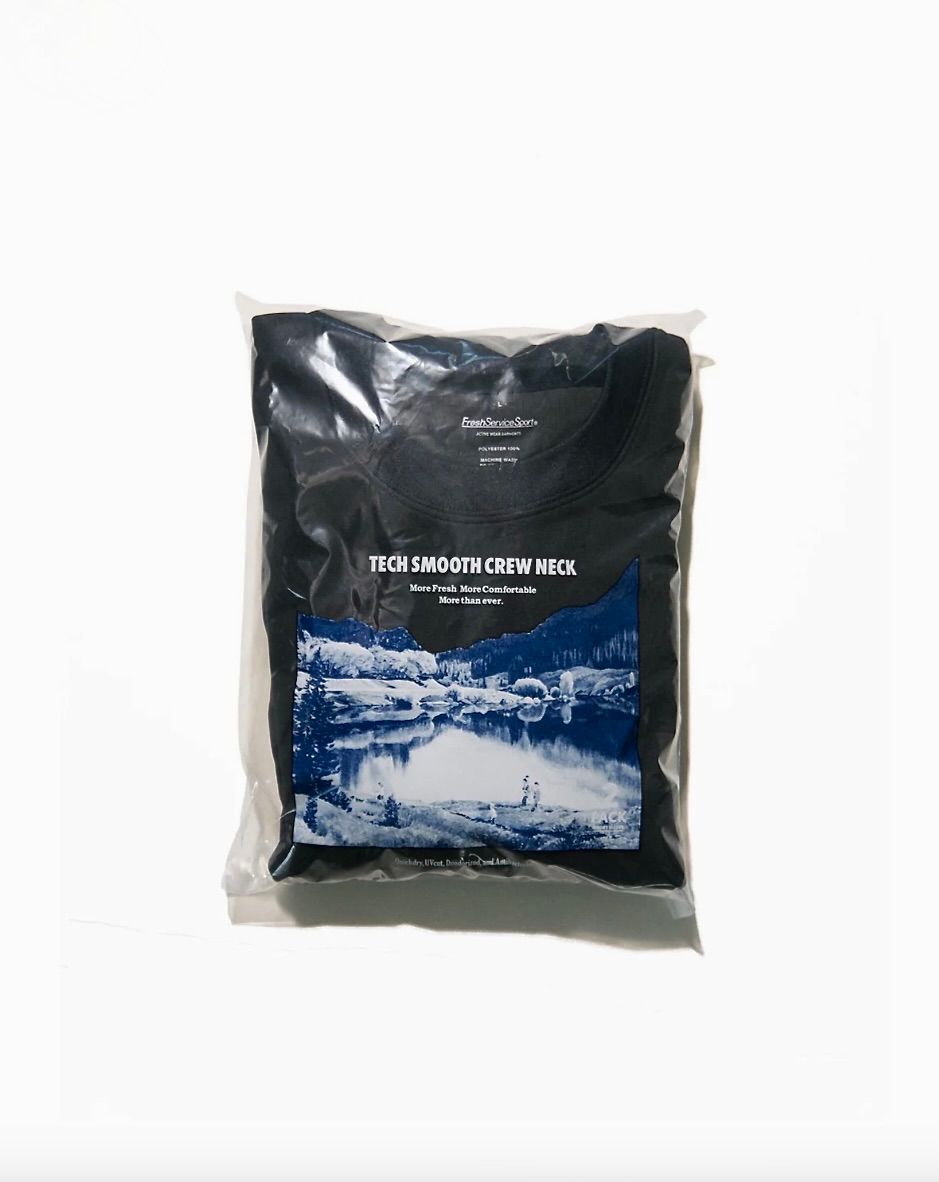 フレッシュサービス 半袖TEE 2-PACK TECH SMOOTH S/S CREW NECK(BLACK)
