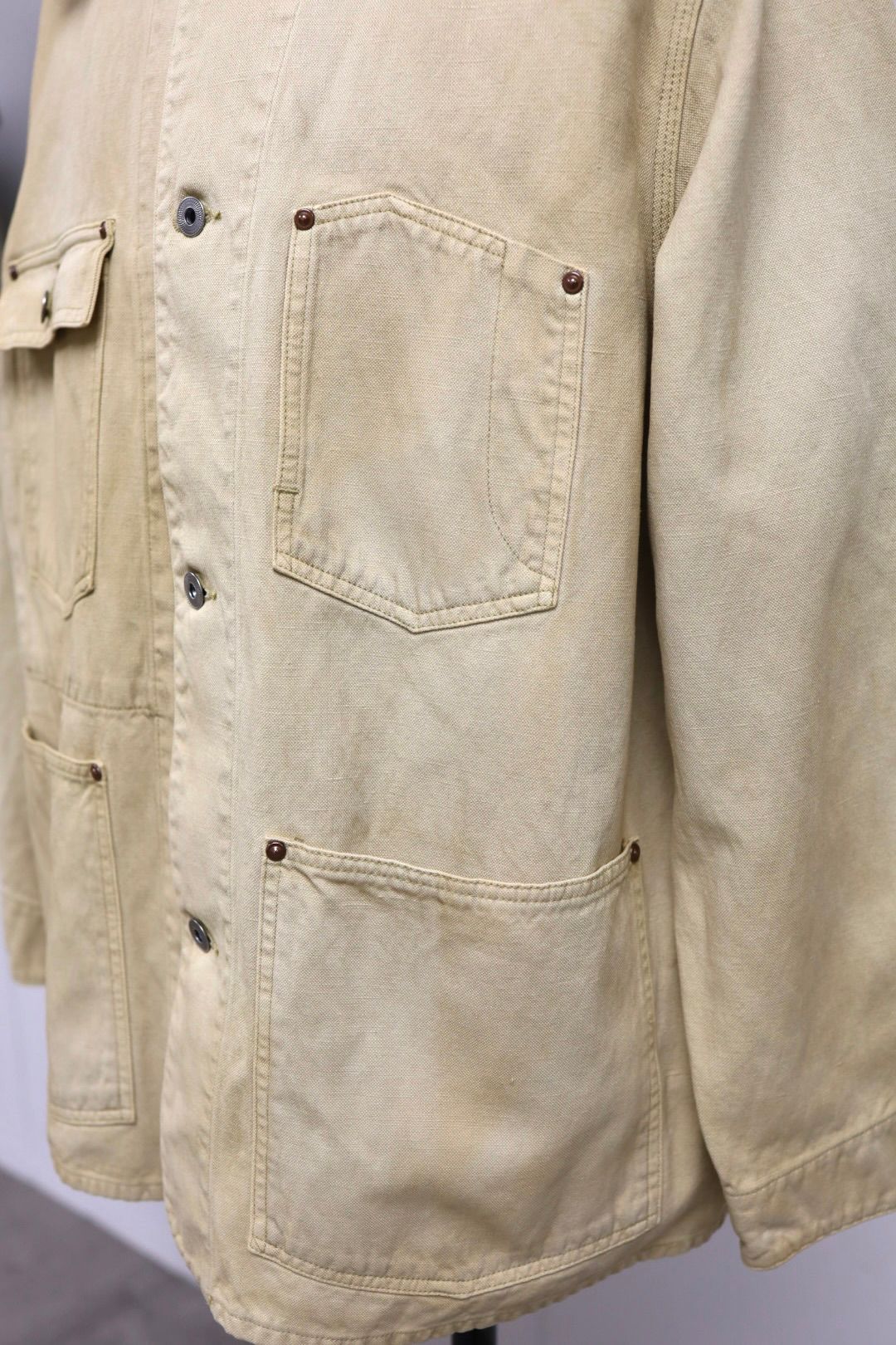 アプレッセ 2026 STYLE1 Vintage Silk Hemp Coverall Jacket (26SAP-01-17)BEIGE☆1月24日(土)発売！