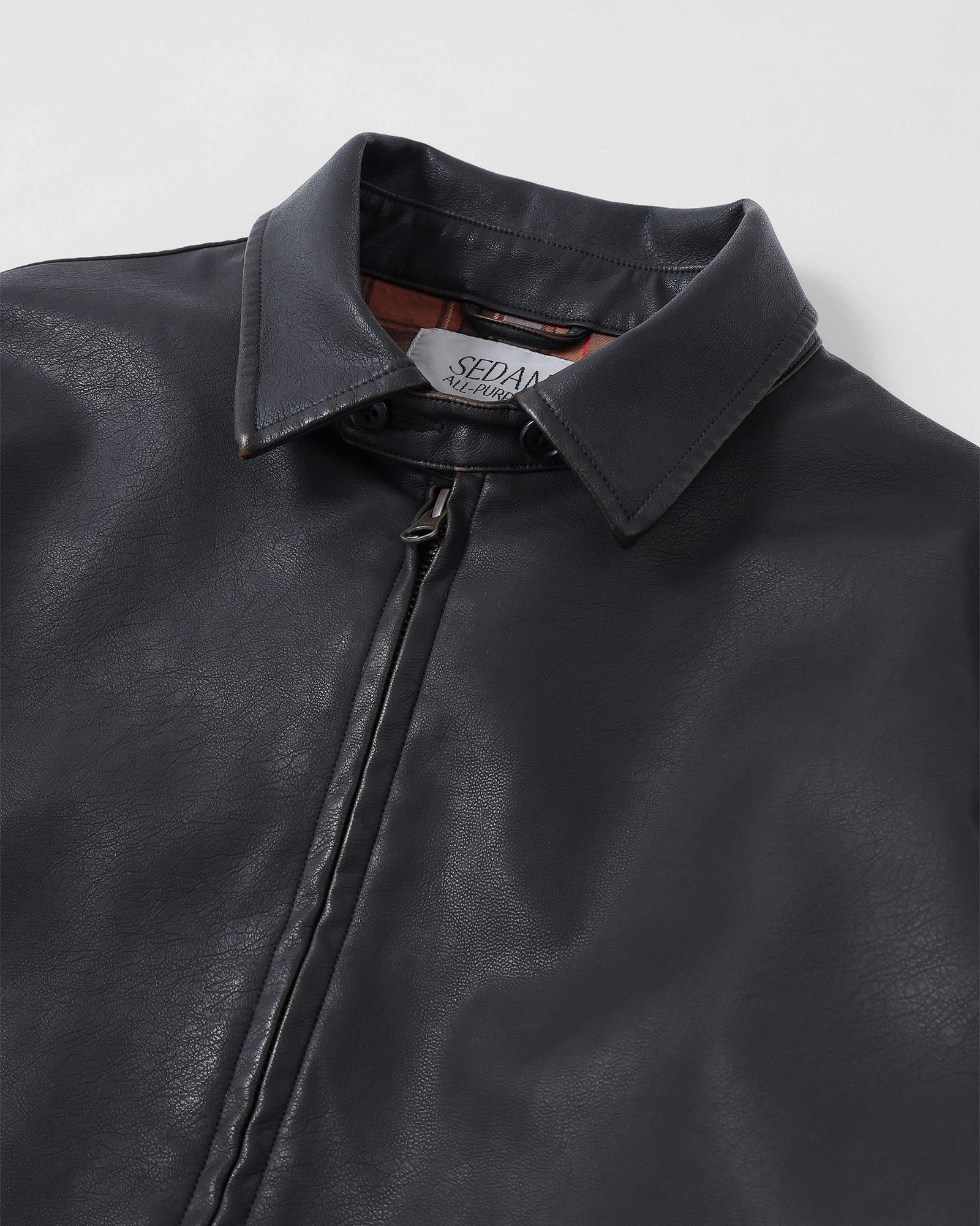 セダンオールパーパス FW25 Synthetic Leather Jacket(SD25F-JK03)Vintage Black☆9月20日(土)発売！