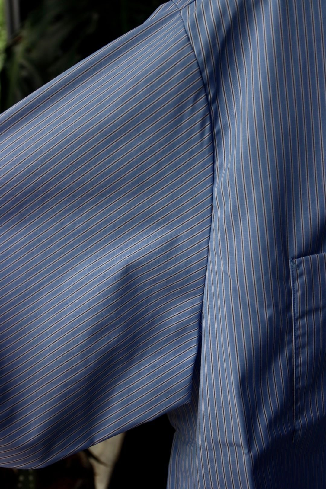 セダンオールパーパス23FW OVAL LOGO WORK SHIRT(SD23F-SH01)BLUE STRIPE
