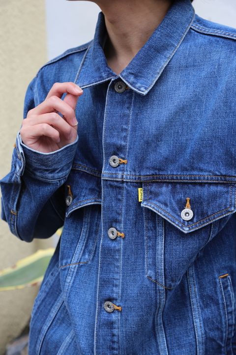 doublet MEMORIAL POLAROID DENIM JACKET(21SS06BL115) style. 2021.04.28.