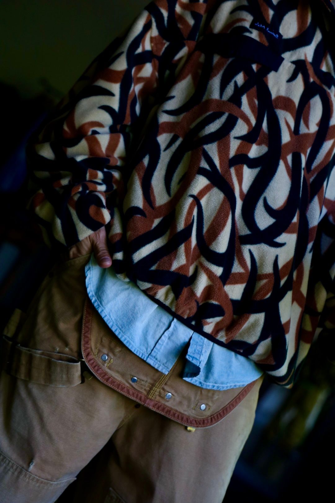 セントマイケル24AW FLEECE PLOVR (SM-YS1-0000-061)CAMO