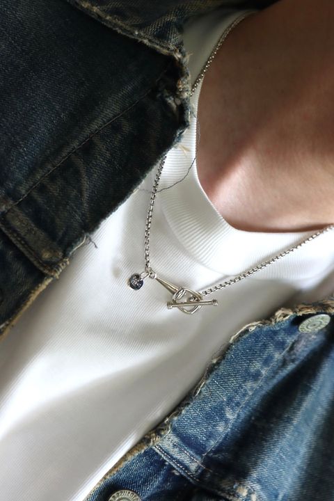 A.PRESSEデニム Washed Denim Wide Pantsスタイル