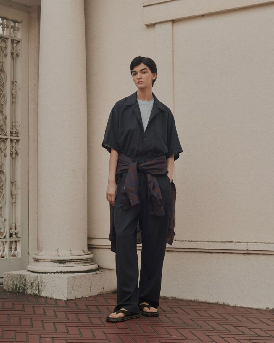 YOKE - ヨーク25SUMMER シャツ GARMENTDYED COTTON SILK TWILL