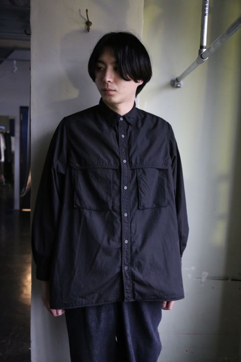 Graphpaper Garment Dyed Poplin Umbrella Yoke Shirt(GM211-50032) style.2021.1.24.