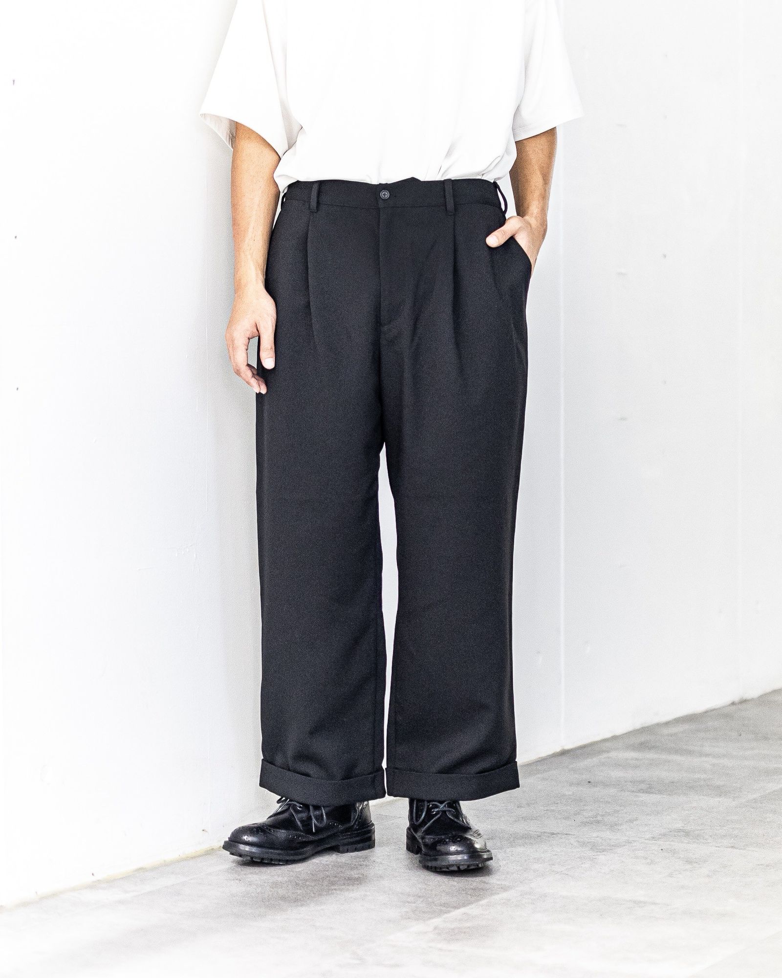 フレッシュサービス SOLOTEX® FULFLAN WIDE TROUSERS(FSC253-40122)BLACK★8月30日(土)発売！