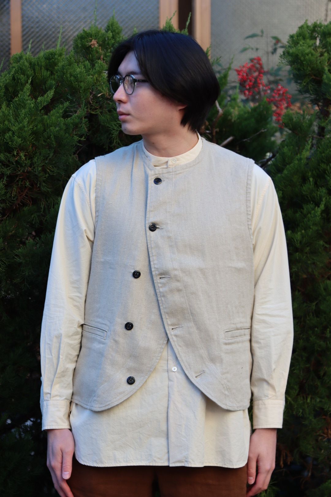 Ets.MATERIAUX M38 Motor cycle coat"BROWN"style.