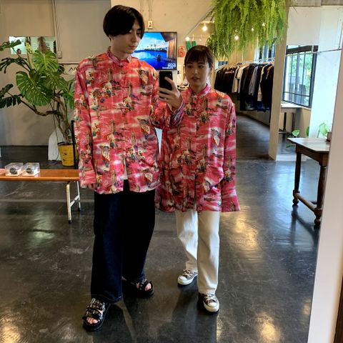 doublet ALOHA KUNG FU SHIRT(20AW14SH83) "PINK" style.2020.8.15.