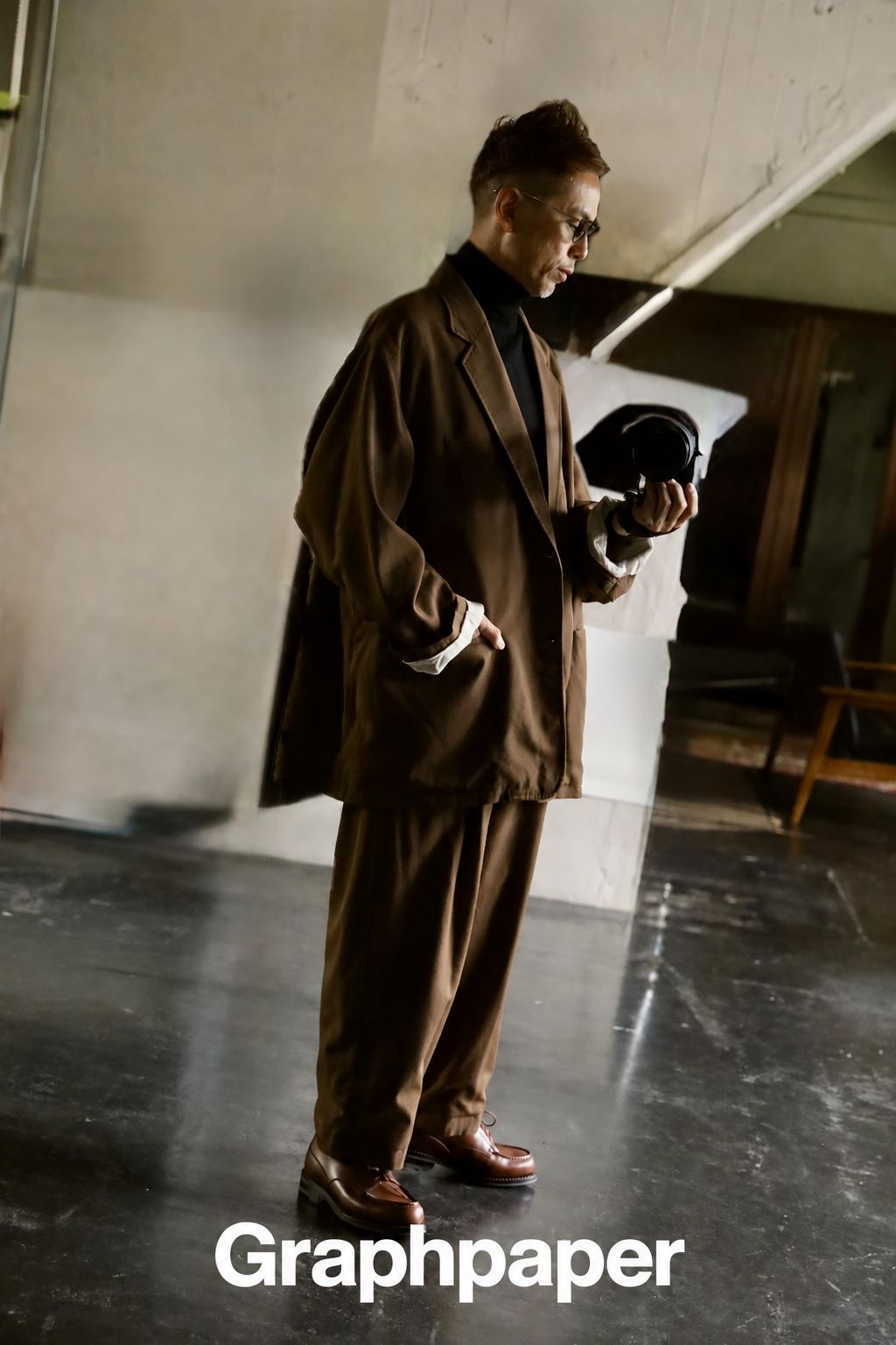 Graphpaper Fulled Wool Twill Oversized Jacketスタイル2026.9.23.
